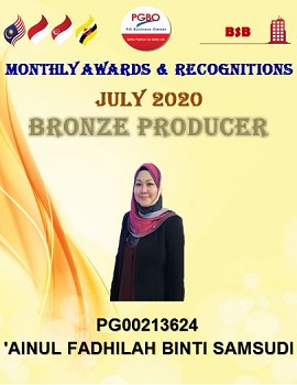 B 'AINUL FADHILAH BINTI SAMSUDI BRONZE JULY