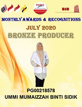 B UMMI MUMAIZZAH BINTI SIDIK BRONZE JULY