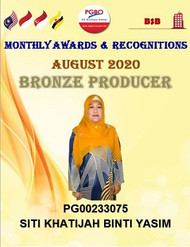 SITI KHATIJAH BINTI YASIM AUGUST BRONZE