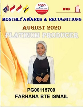 FARHANA BTE ISMAIL AUGUST PLATINUM