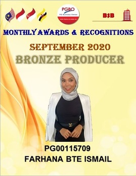 FARHANA BTE ISMAIL BRONZE SEPT 2020