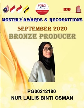 NUR LAILIS BINTI OSMAN BRONZE SEPT 2020