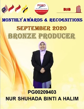 NURSHUHADA.A.HALIM BRONZE SEPT 2020