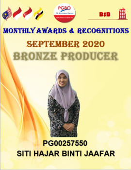 SITI HAJAR BINTI JAAFAR BRONZE SEPT 2020